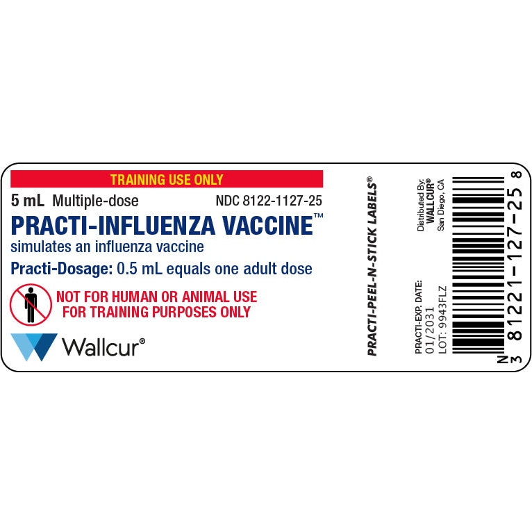 Wallcur-Practi-Influenza Vaccine Label-MedTech-1